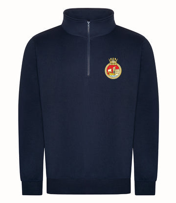 HMS Bristol - Pro RTX 1/4 Neck Zip Sweatshirt - RX305