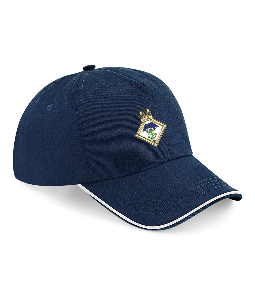 HMS EAGLET Beechfield Authentic Piped 5 Panel Cap - BB25C