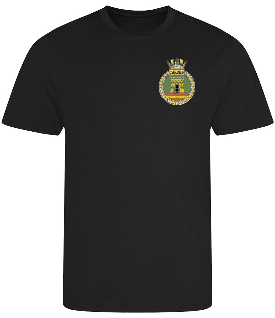 HMS Cardiff - Cool Wicking T-Shirt - JC001