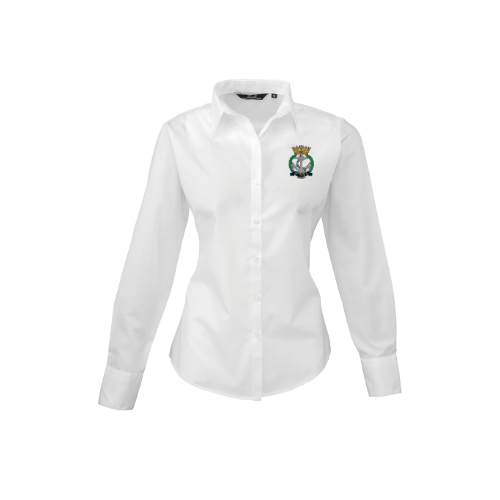 RNA Premier Ladies Long Sleeve Poplin Blouse - PR300