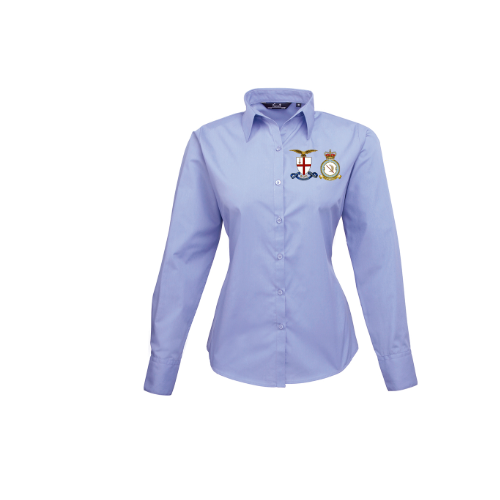 City of London 600 Squadron Premier Ladies Long Sleeve Poplin Blouse - PR300
