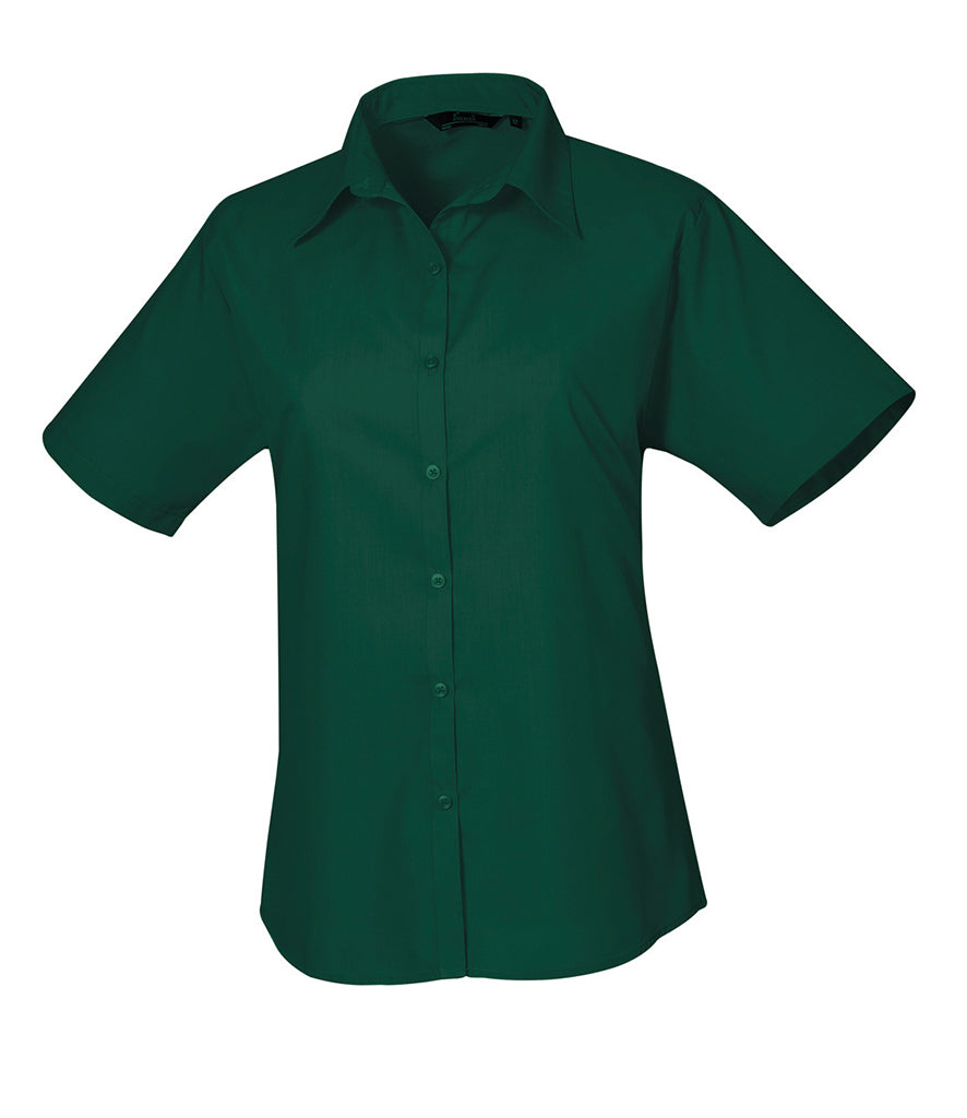 Premier Ladies Short Sleeve Poplin Shirt - PR302