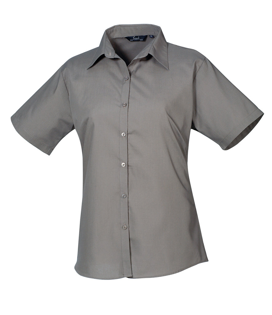 Premier Ladies Short Sleeve Poplin Shirt - PR302
