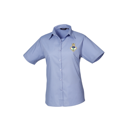 HMS EAGLET Premier Ladies Short Sleeve Poplin Shirt - PR302