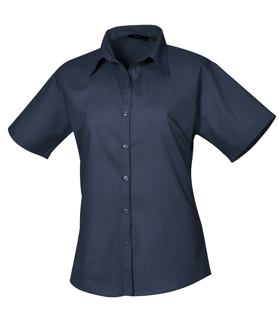 Premier Ladies Short Sleeve Poplin Shirt - PR302