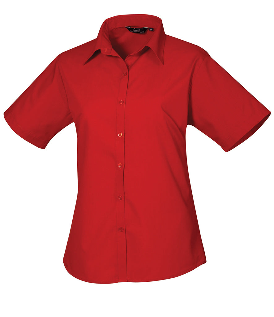 Premier Ladies Short Sleeve Poplin Shirt - PR302