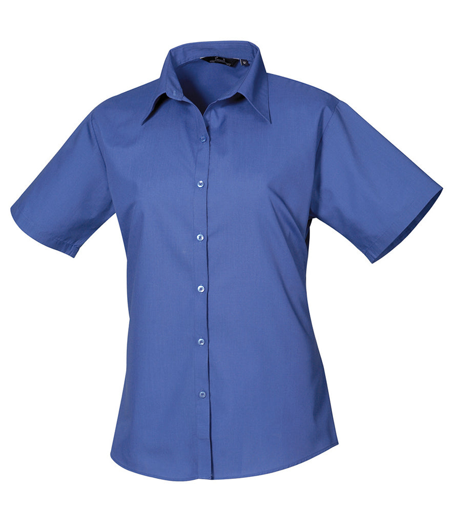 Premier Ladies Short Sleeve Poplin Shirt - PR302