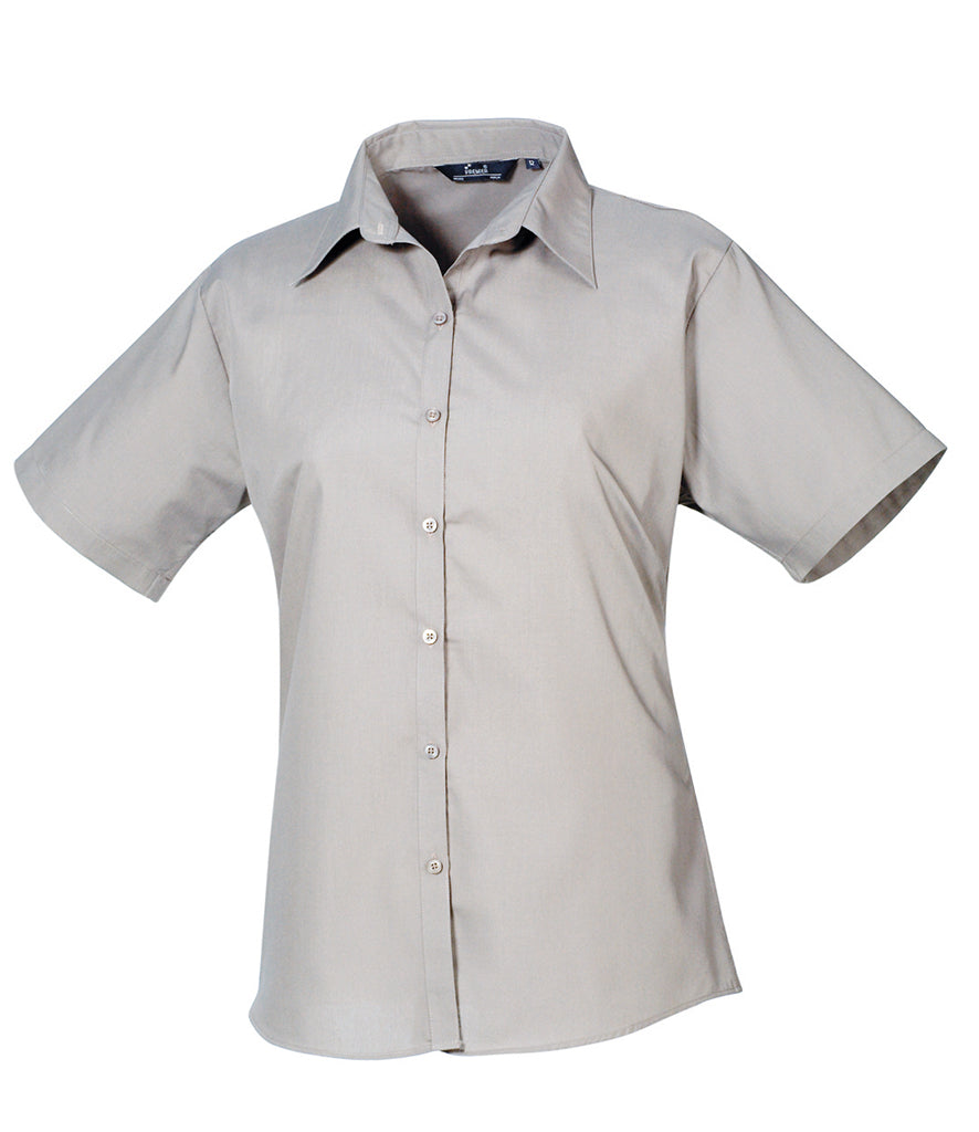 Premier Ladies Short Sleeve Poplin Shirt - PR302