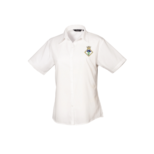 HMS EAGLET Premier Ladies Short Sleeve Poplin Shirt - PR302