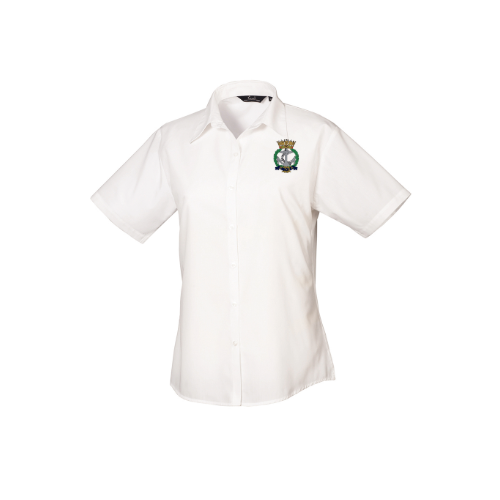 RNA Premier Ladies Short Sleeve Poplin Shirt - PR302