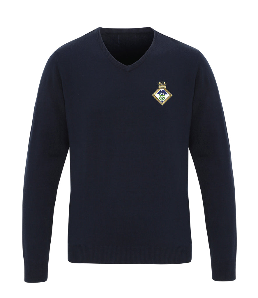 HMS EAGLET Premier Essential Acrylic V Neck Sweater - PR400