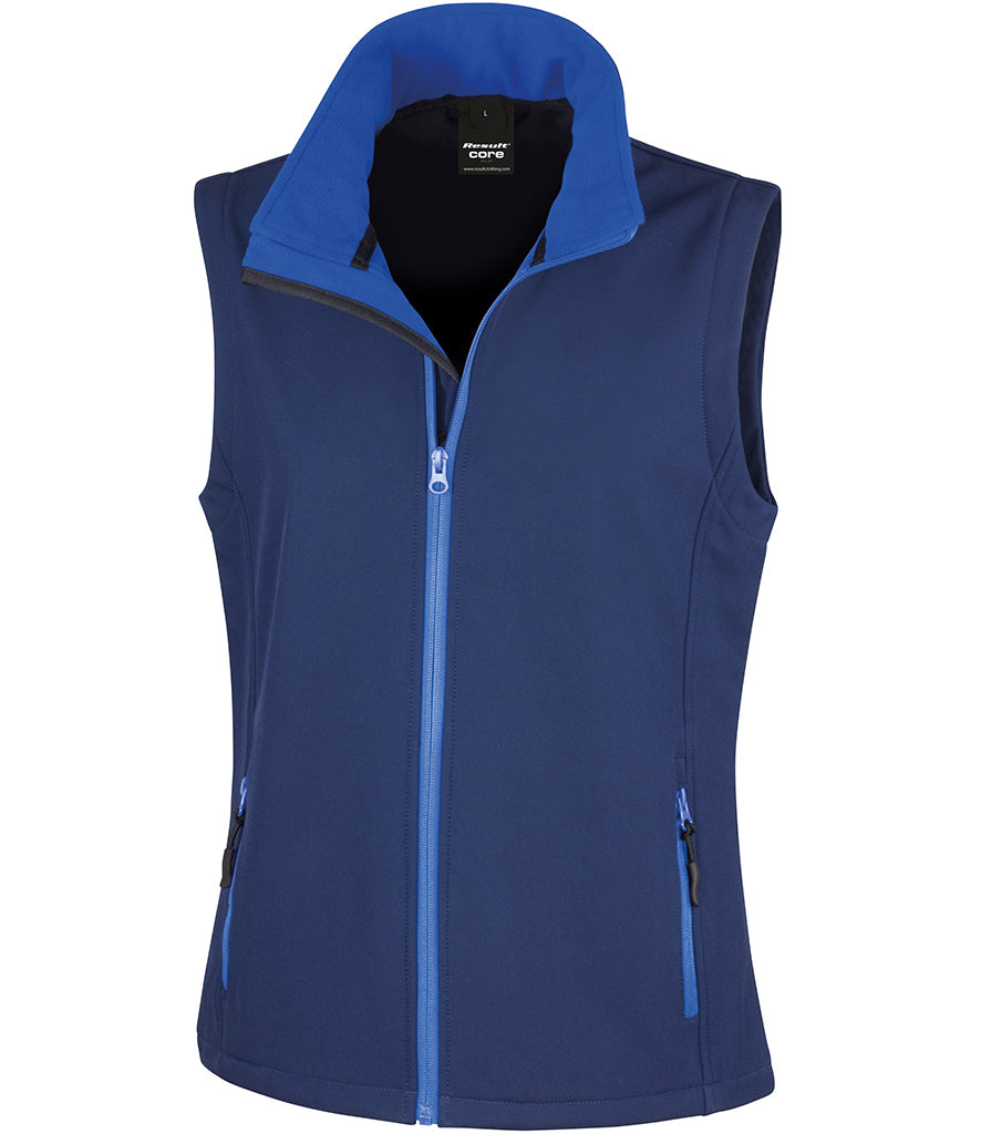 Result Core Ladies Printable Soft Shell Bodywarmer - RS232F