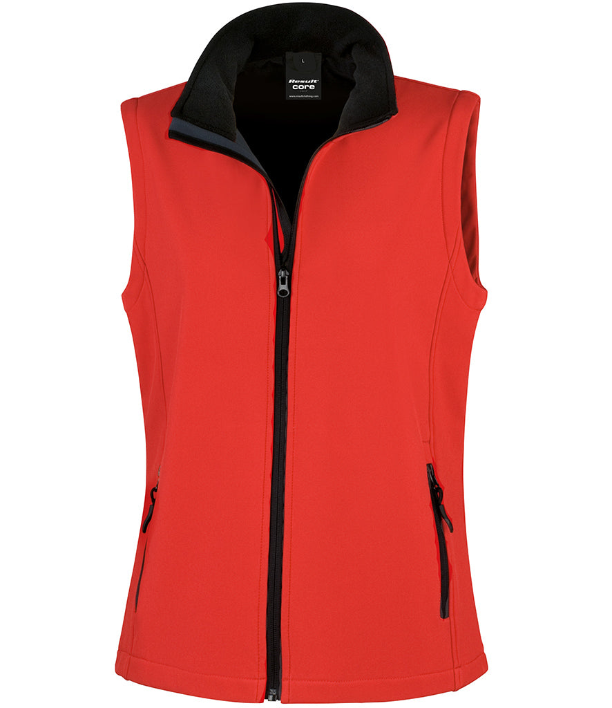 Result Core Ladies Printable Soft Shell Bodywarmer - RS232F