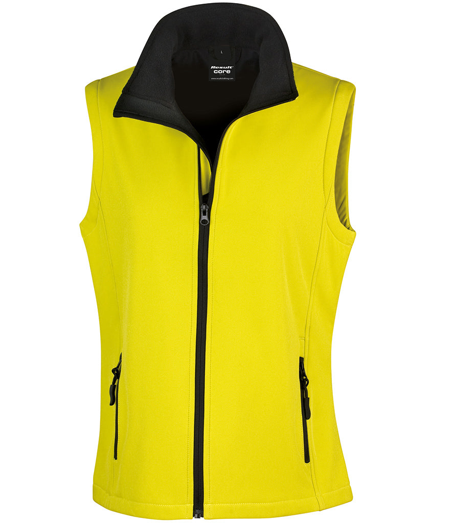 Result Core Ladies Printable Soft Shell Bodywarmer - RS232F