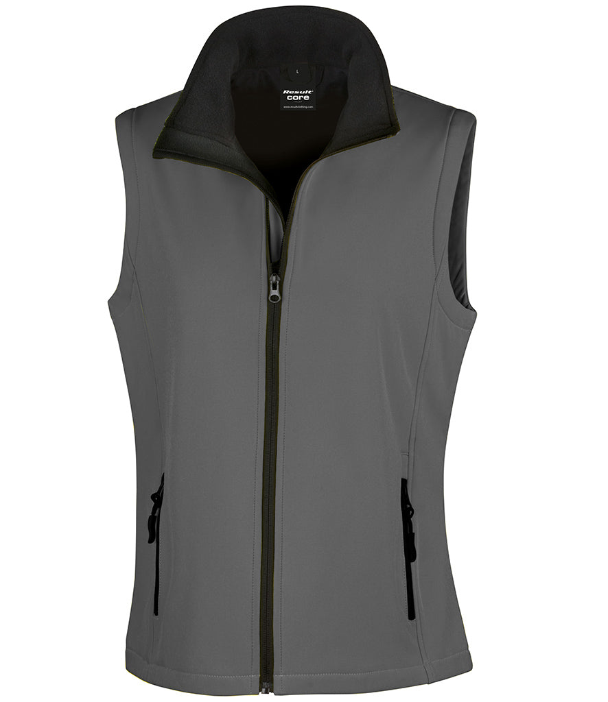 Result Core Ladies Printable Soft Shell Bodywarmer - RS232F