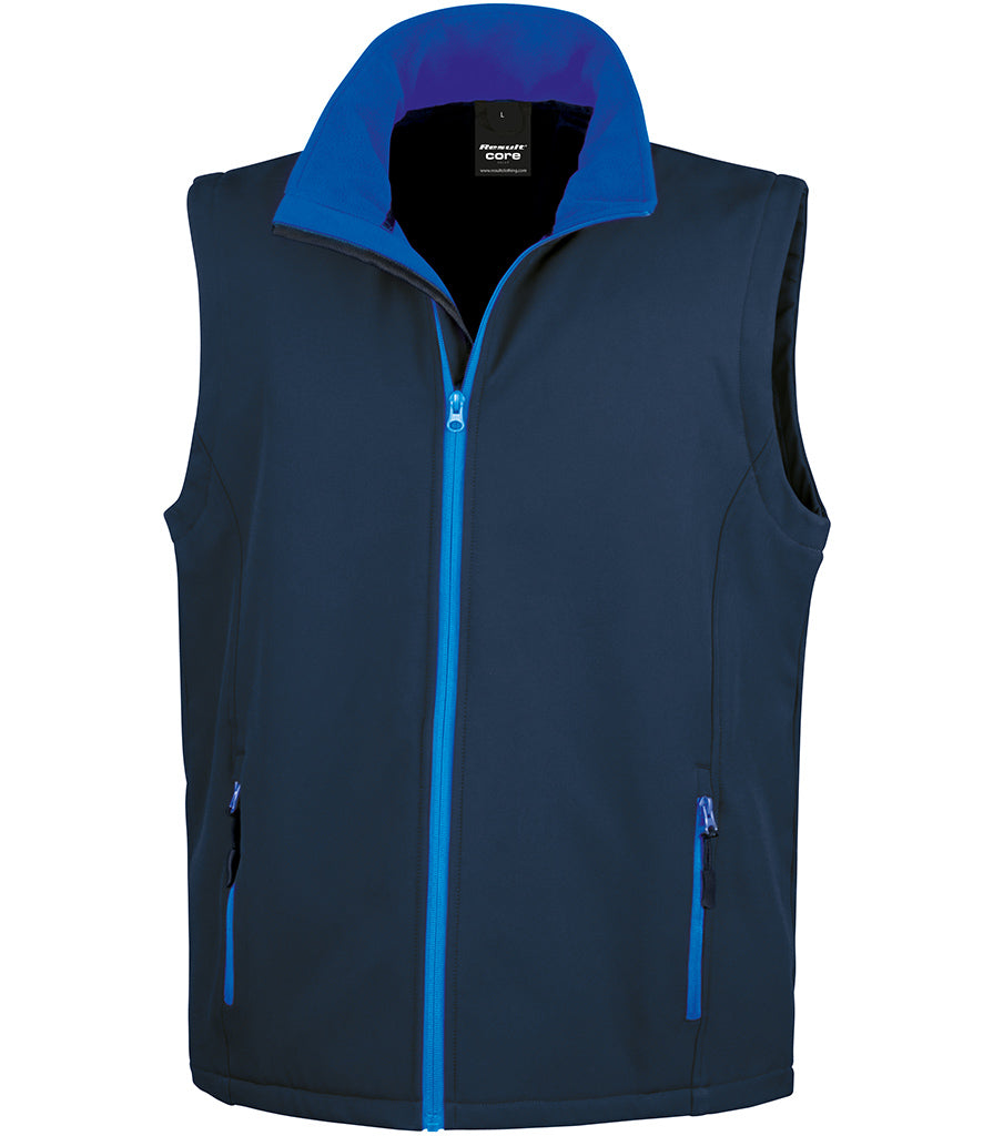 Result Core Printable Soft Shell Bodywarmer - RS232M