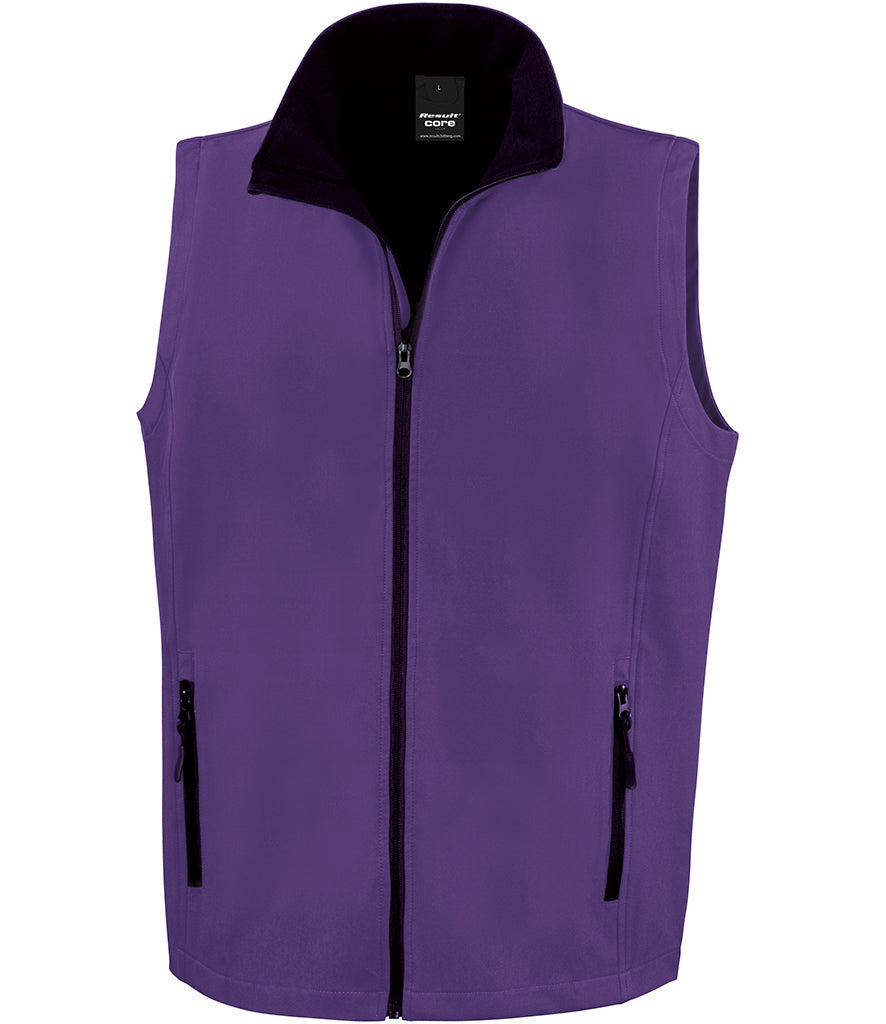 Result Core Printable Soft Shell Bodywarmer - RS232M