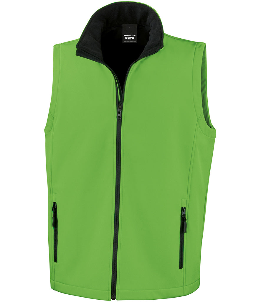 Result Core Printable Soft Shell Bodywarmer - RS232M