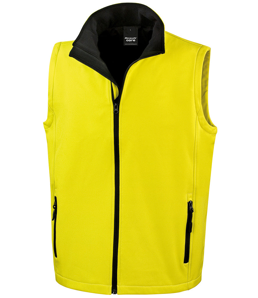 Result Core Printable Soft Shell Bodywarmer - RS232M