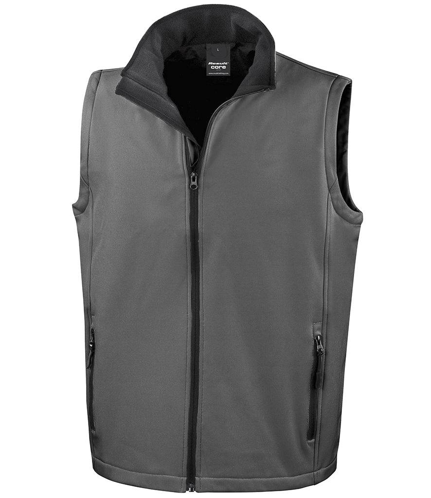 Swansea Sappers - Result Core Printable Soft Shell Bodywarmer - RS232M (Printed Back)