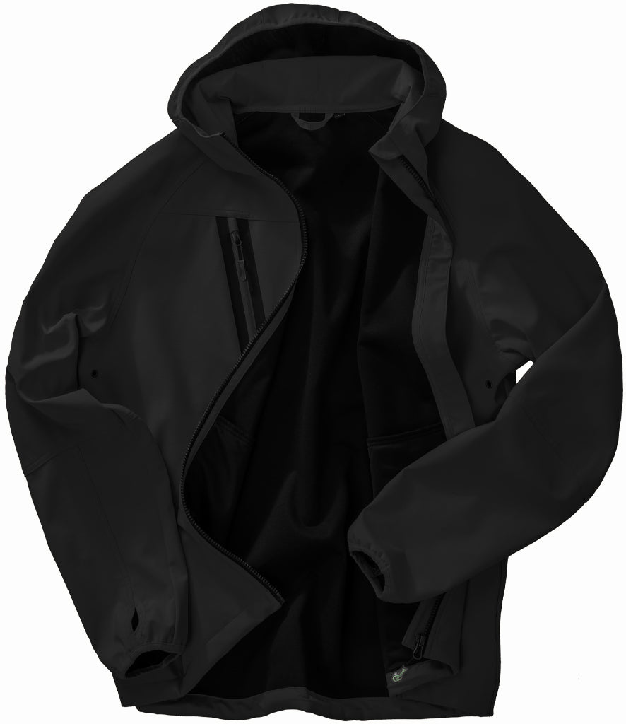 Result Recycled Unisex Three Layer Printable Hooded Soft Shell Jacket - R909X