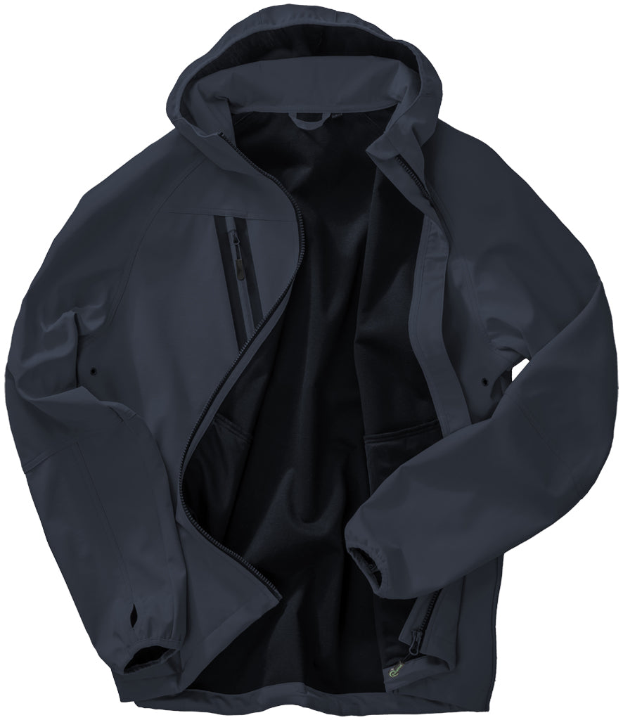 Result Recycled Unisex Three Layer Printable Hooded Soft Shell Jacket - R909X