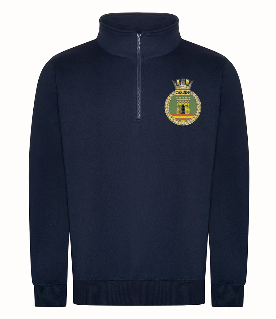 HMS Cardiff - Pro RTX 1/4 Neck Zip Sweatshirt - RX305