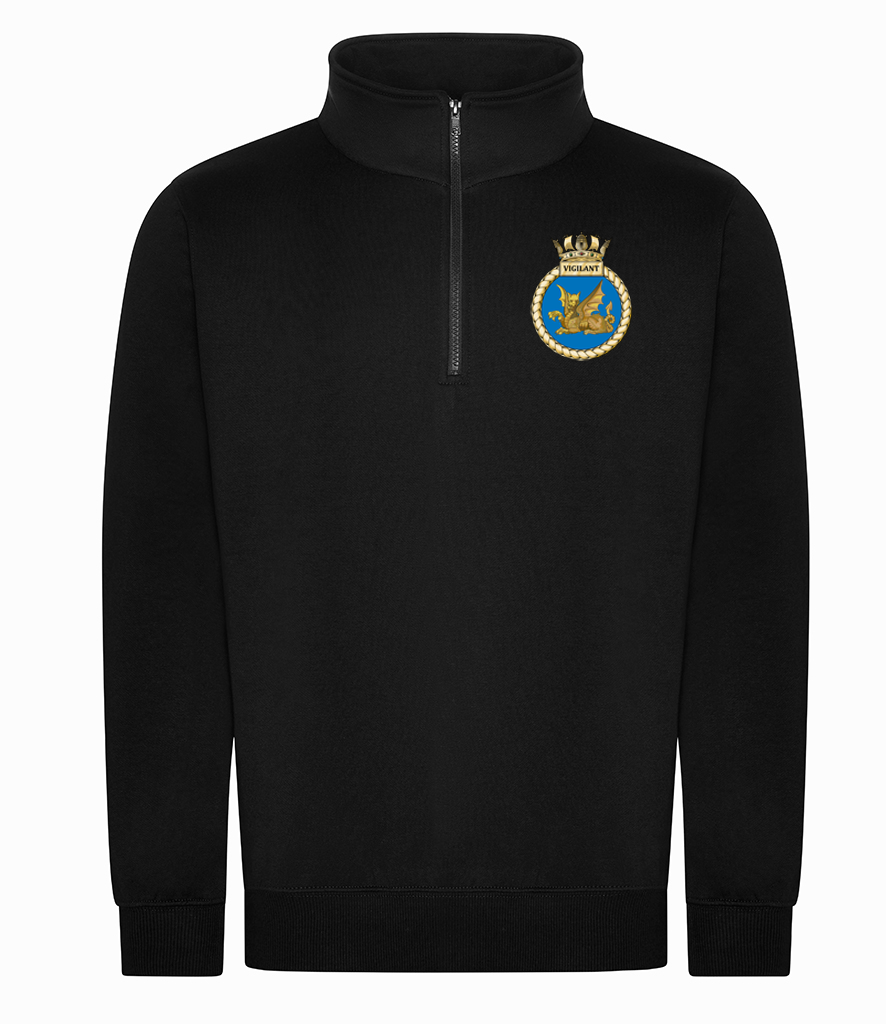 HMS VIGILANT - Pro RTX 1/4 Neck Zip Sweatshirt - RX305