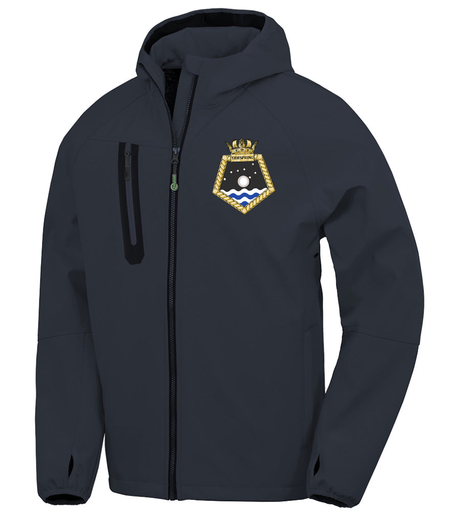 RFA TIDESPRING Result Recycled Unisex Three Layer Printable Hooded Soft Shell Jacket - R909X
