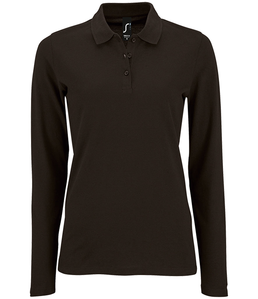 Ladies Fit Life Member Long Sleeve Pique Polo Shirt - 02083 Sols Swansea Branch