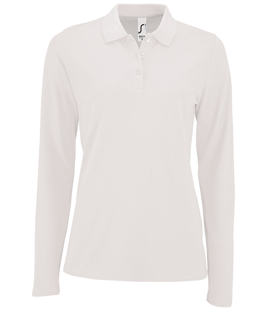 Ladies Fit Life Member Long Sleeve Pique Polo Shirt - 02083 Sols Swansea Branch