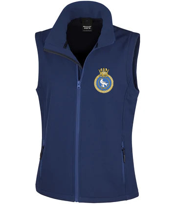 HMS Blake - Result Core Ladies Printable Soft Shell Bodywarmer