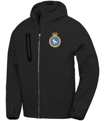 HMS Blake - Result Recycled Unisex Three Layer Printable Hooded Soft Shell Jacket