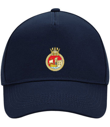 HMS Bristol - Beechfield Authentic Piped 5 Panel Cap - BB15