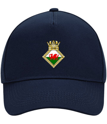 HMS Cambria - Beechfield Authentic Piped 5 Panel Cap - BB15