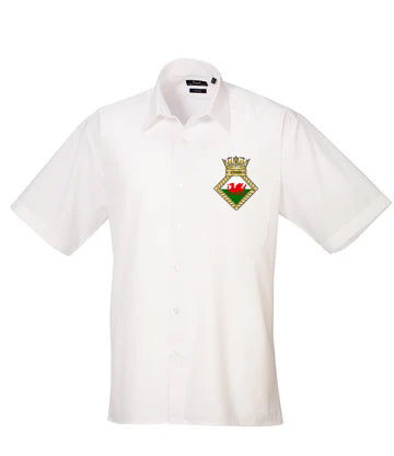 HMS Cambria -Premier Short Sleeve Poplin Shirt