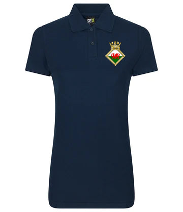HMS Cambria - Pro RTX Ladies Fit Pique Polo Shirt