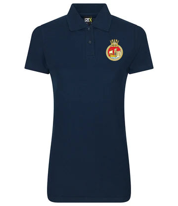 HMS Brsitol - Pro RTX Ladies Fit Pique Polo Shirt