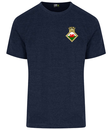 HMS Cambria Royal Marines Printed Back- Pro RTX Unisex T-Shirt - RX151