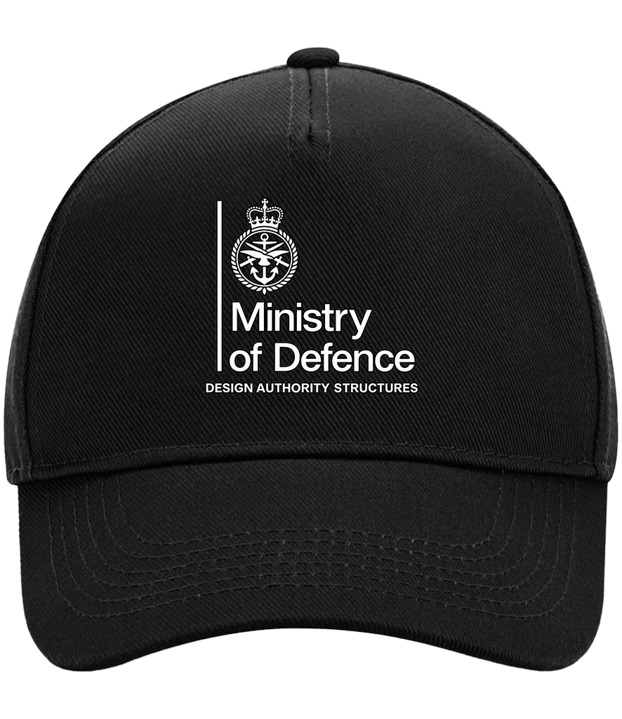 MoD Design Authority Structure Beechfield Authentic Piped 5 Panel Cap - BB15