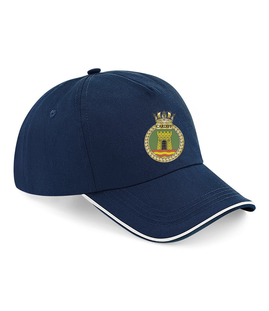 HMS Cardiff - Beechfield Authentic Piped 5 Panel Cap