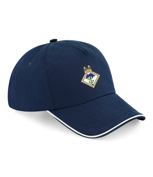 HMS EAGLET Beechfield Authentic Piped 5 Panel Cap - BB25C
