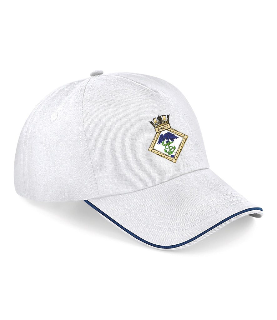 HMS EAGLET Beechfield Authentic Piped 5 Panel Cap - BB25C