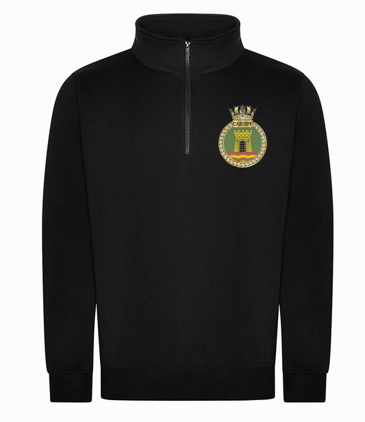 HMS CARDIFF - Pro RTX 1/4 Neck Zip Sweatshirt - RX305