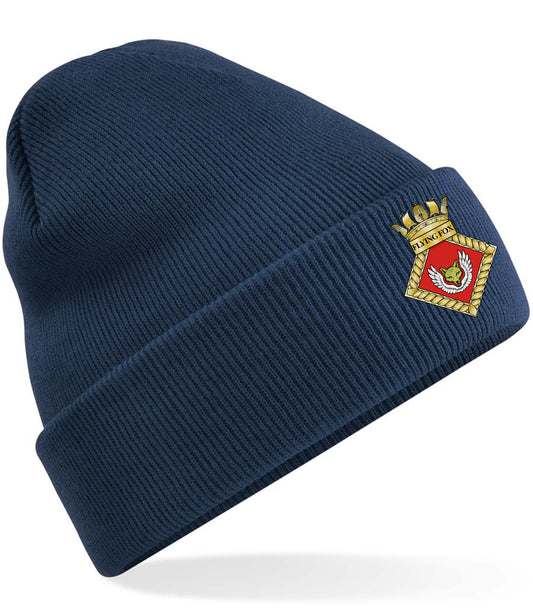 HMS FLYING FOX - Crest Beechfield Original Cuffed Beanie - BB45