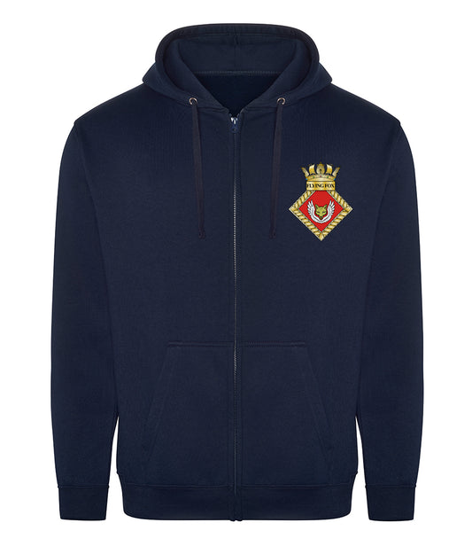 HMS FLYING FOX - RTX Pro Unisex Zip Hoodie - RX351