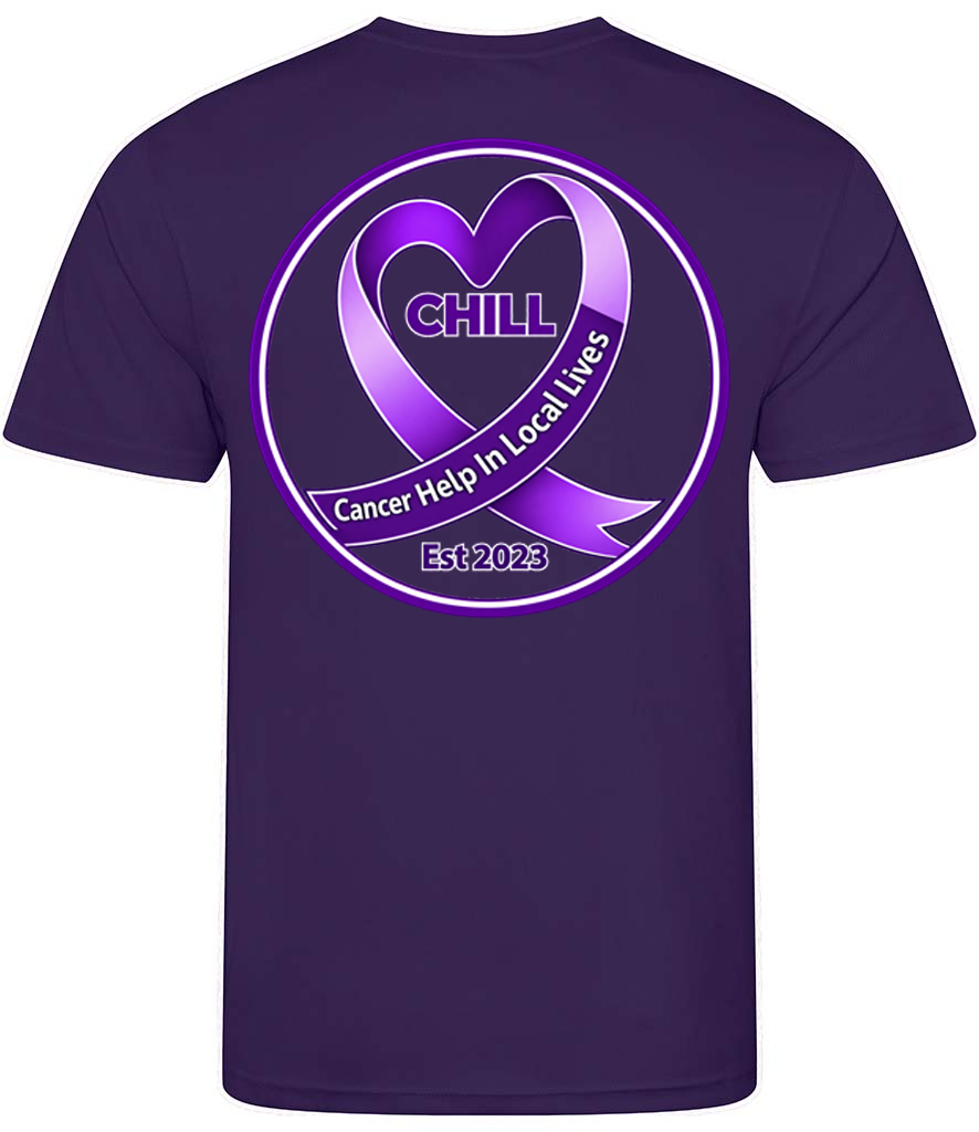 CHILL Printed Back - Cool Wicking T-Shirt - JC001