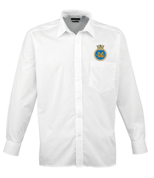 HMS VIGILANT Premier Long Sleeve Poplin Shirt - PR200