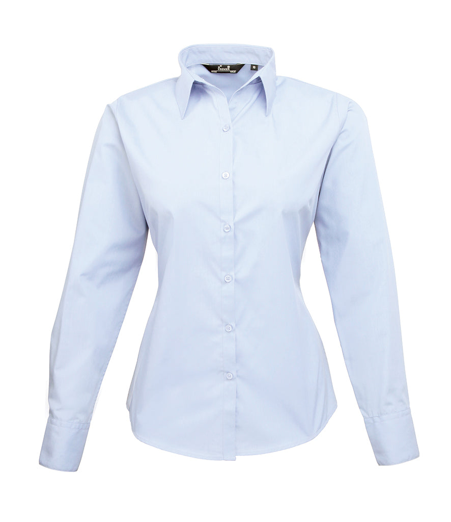 Swansea Sappers - Squadron Premier Ladies Long Sleeve Poplin Blouse - PR300