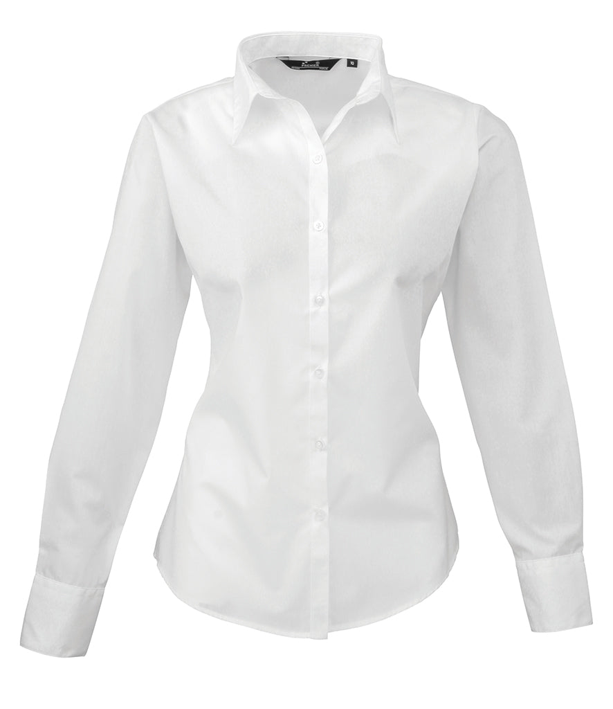 TS DRAGON Premier Ladies Long Sleeve Poplin Blouse - PR300